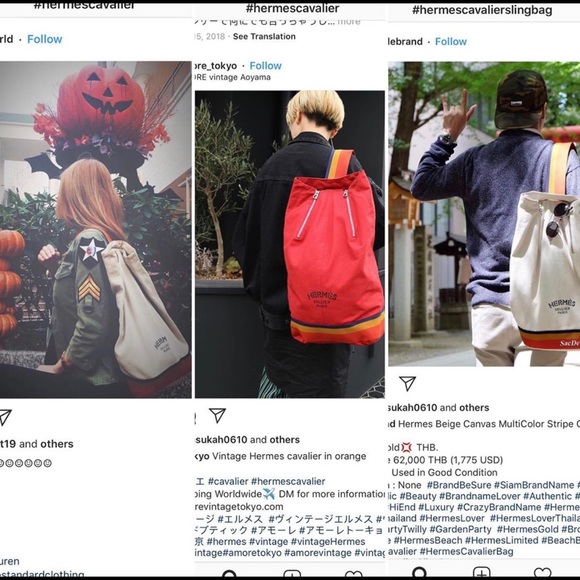 Authentic Hermès Canvas backpack - Picture 8 of 8